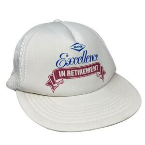 VTG Madhatter DANA Excellence in Retirement Foam Snapback Mesh Trucker Hat